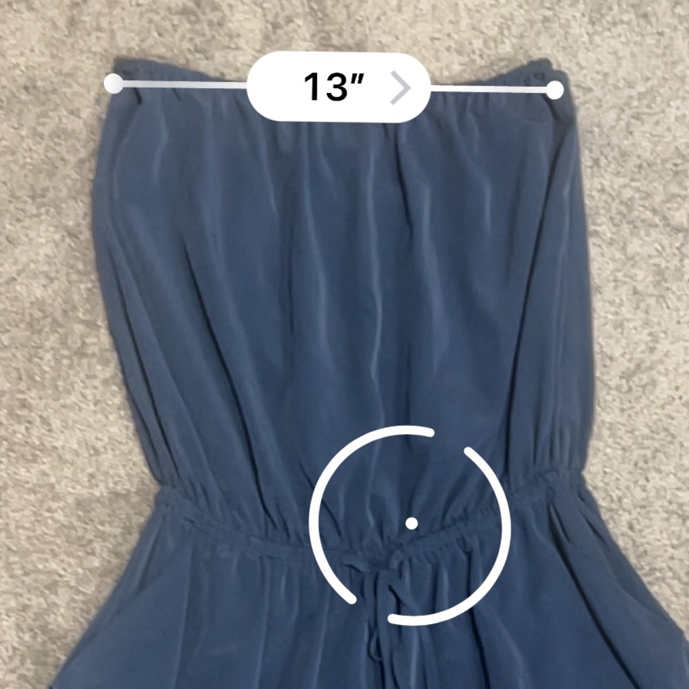ZOA Blue Strapless 100% Polyester Dress Size: Medium - Picture 9 of 15